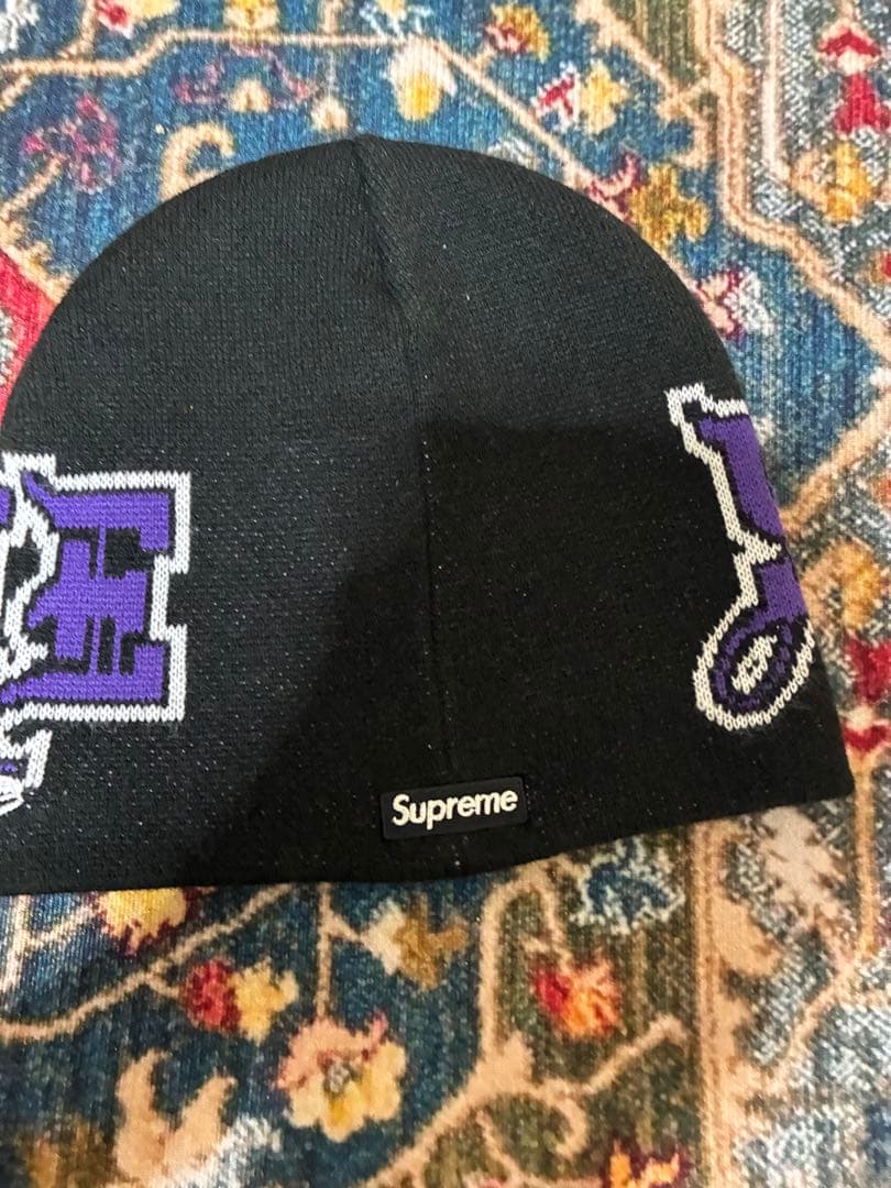 Supreme 25FW New Era Outline Beanie 黒 - Supreme New Era Outline
