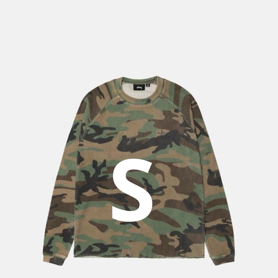 新品✨完売品　BASIC STÜSSY THERMAL CAMO カモ Stüssy Raglan Thermal Basics Stock Woodland Camo – Très Bien