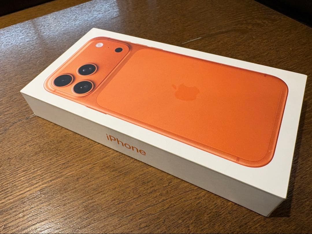 新品未使用 iPhone17ProMax コズミックオレンジ　256GB 新品未開封】iPhone17 ProMax 256GB コズミックオレンジすぐ発送対応