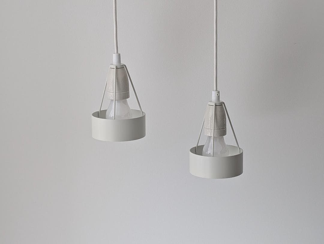 old ルイスポールセン パークフース ペンダントライト ２Pセット 白 美品 PH スノーボール / E26 ホワイト クローム / ポール・ヘニングセン