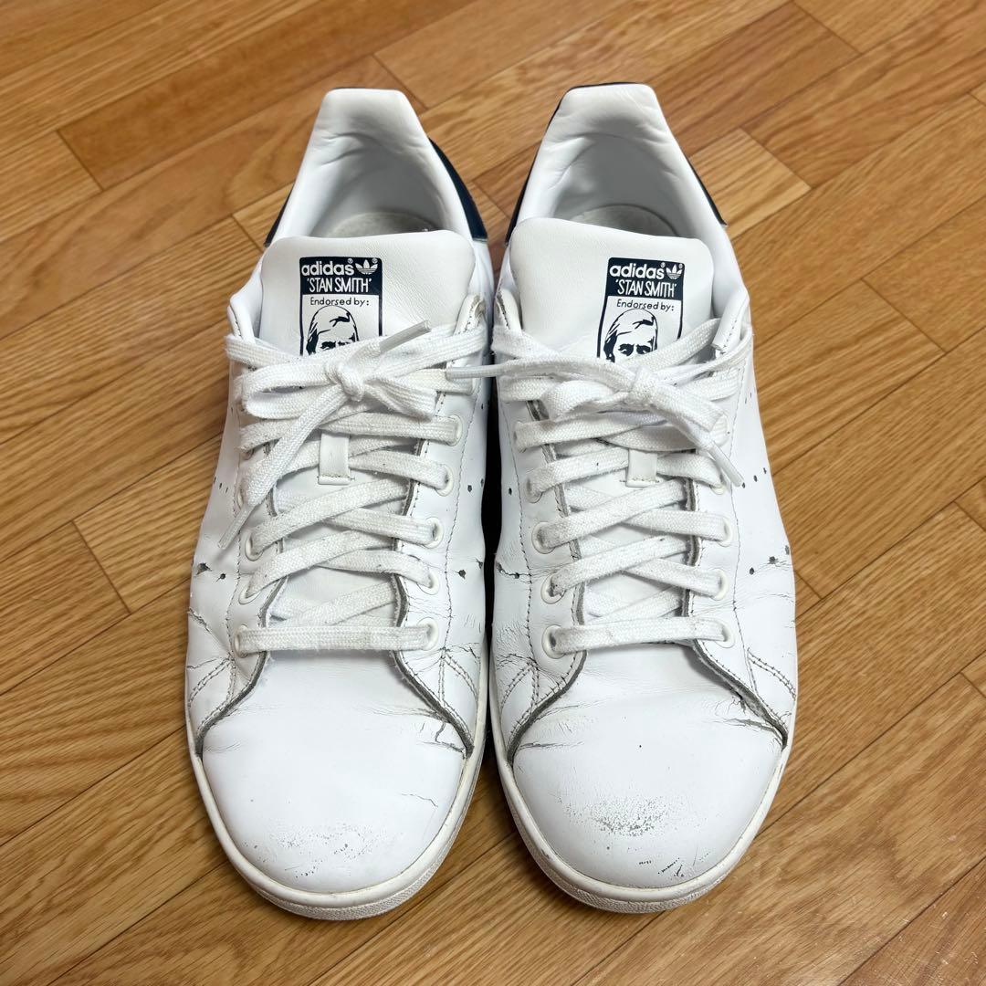 adidas Stan Smith ホワイト/ネイビー - メルカリ