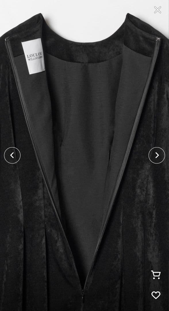 ルルウィルビー ブライトコールタックワンピース ブラックフォーマル