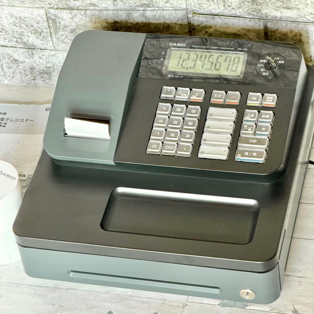 CASIO「SE-G2」電子レジスター ロール等付属品付き - メルカリ