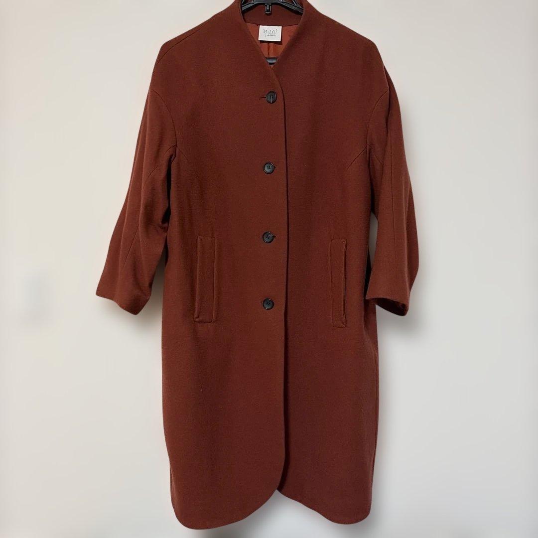 yuni super100 Wool ラグランコクーンコート