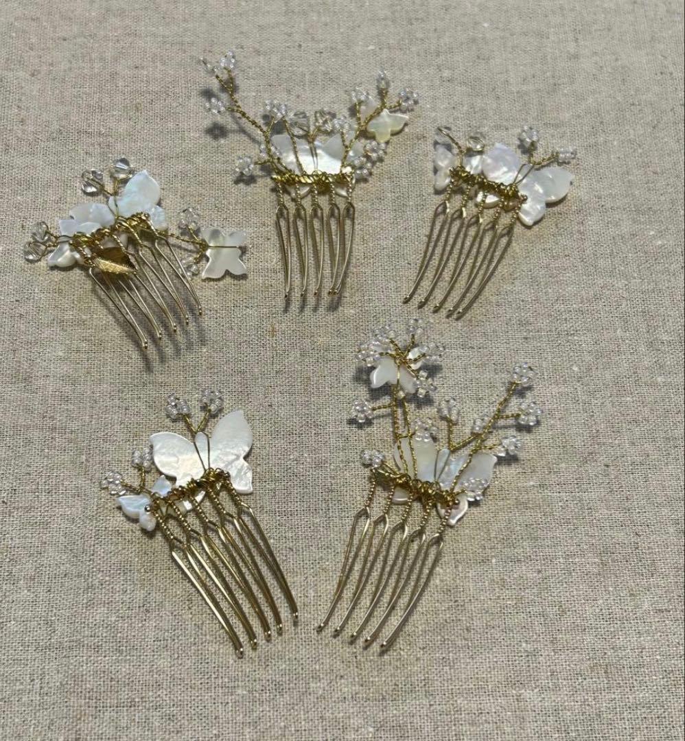 orgablanca　カプリ　5コーム おしゃれ花嫁様ウエディングアクセサリー＆ドレスレンタル|orgablanca