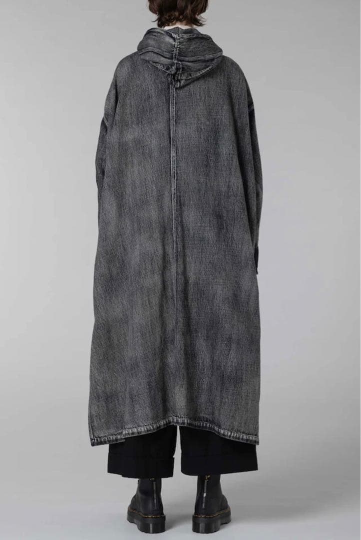 ワイズ デニムフーデットコートドレス y's HOODED COAT DRESS - メルカリ