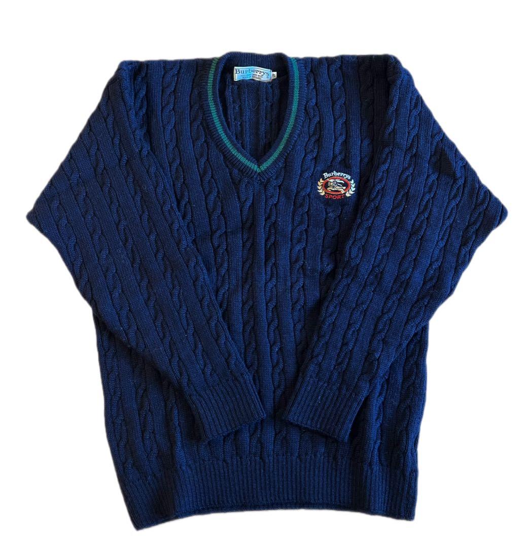 レア】90s Burberrys ケーブルニット セーター ヴィンテージ品 - メルカリ