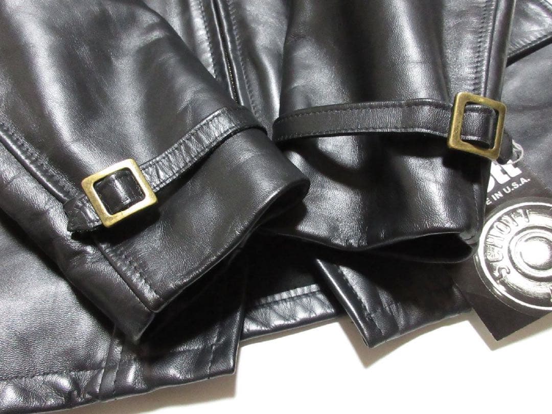未使用級Schott 699H/7142 ショット レザー ジャケット 40 黒 - メルカリ