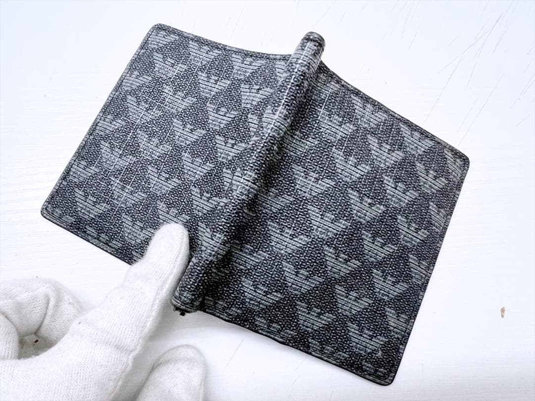 使用感なし 美品 エンポリオアルマーニ イーグル PVC マネークリップ