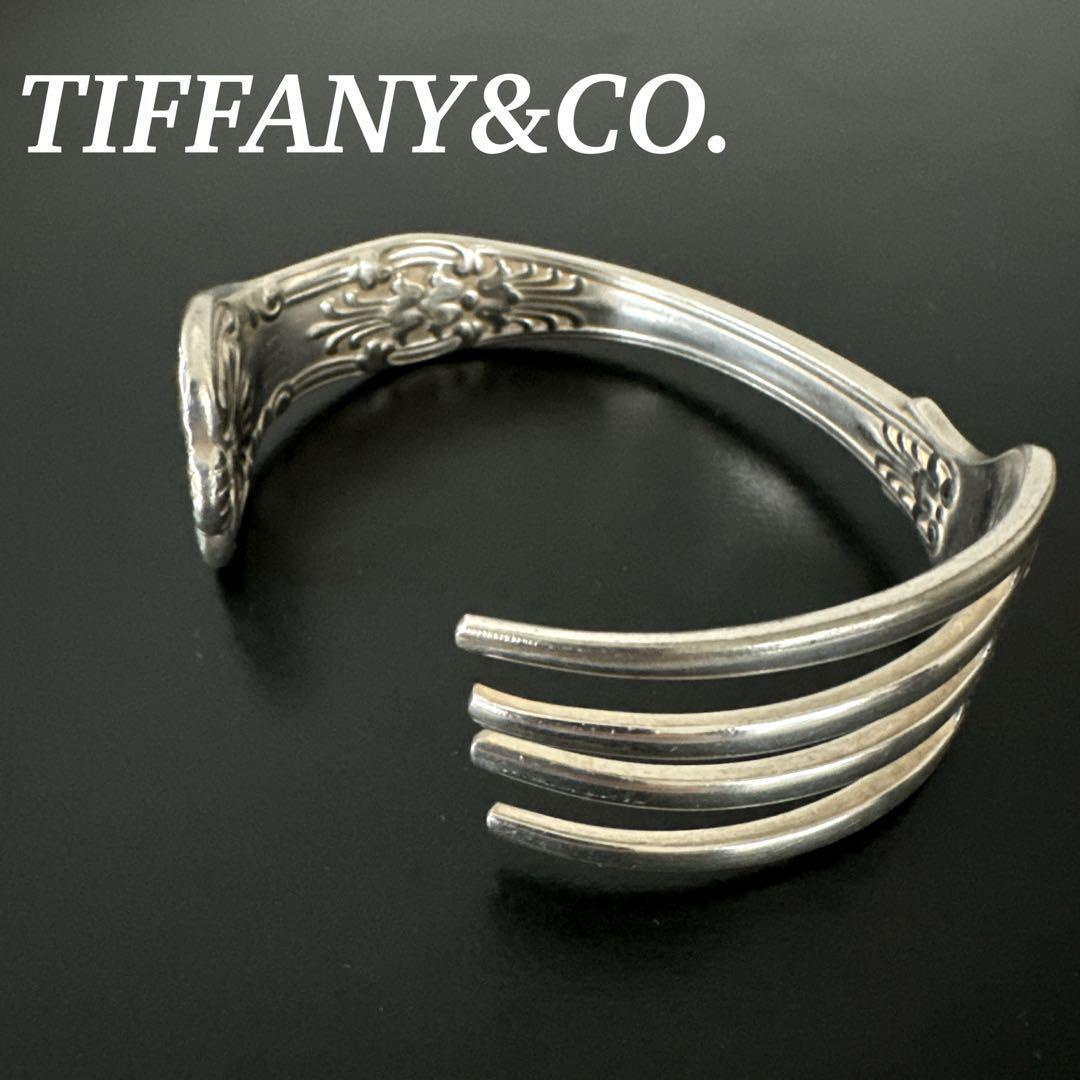 一点物 オールド ティファニー バングル ブレスレット フォーク