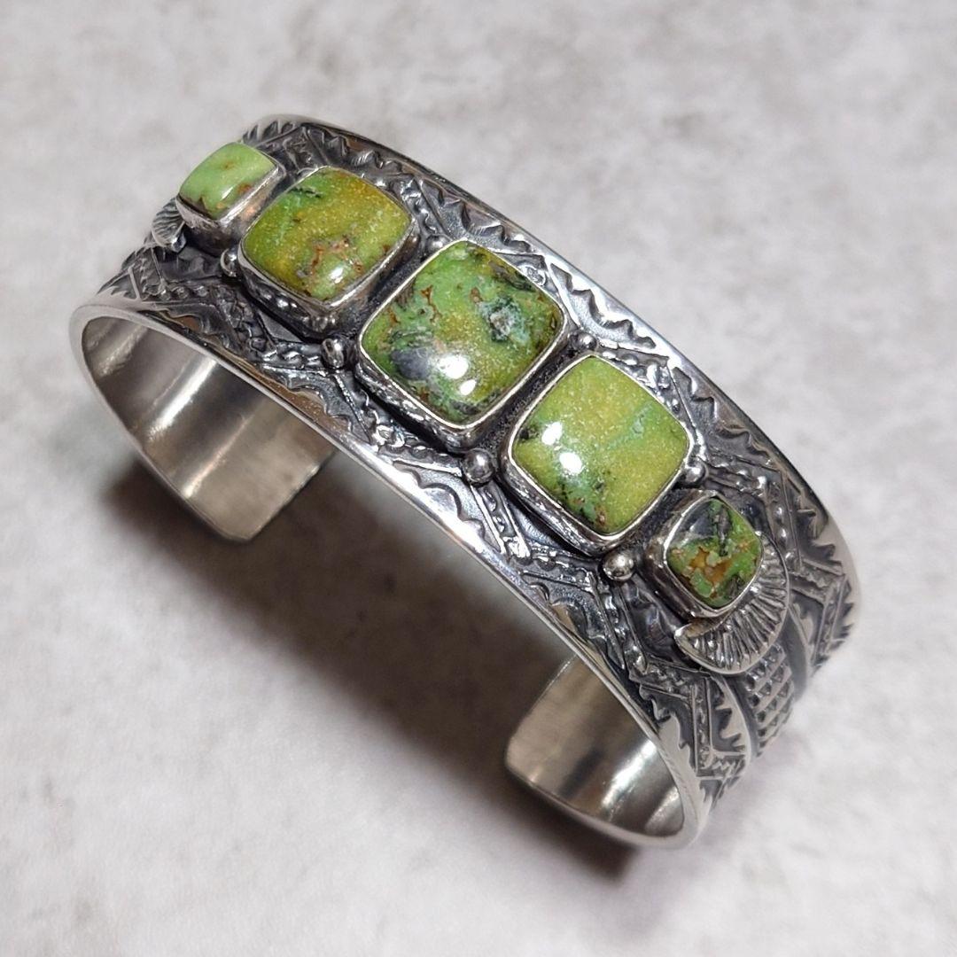 SUNSHINE REEVES 5連ターコイズバングル SILVER925 SUNSHINE REEVES サンシャインリーブス STERLING ターコイズ スタンプ