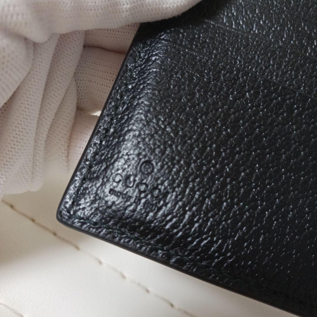 2956【未使用級】GUCCIマーモント コンパクトウォレット 2つ折り財布