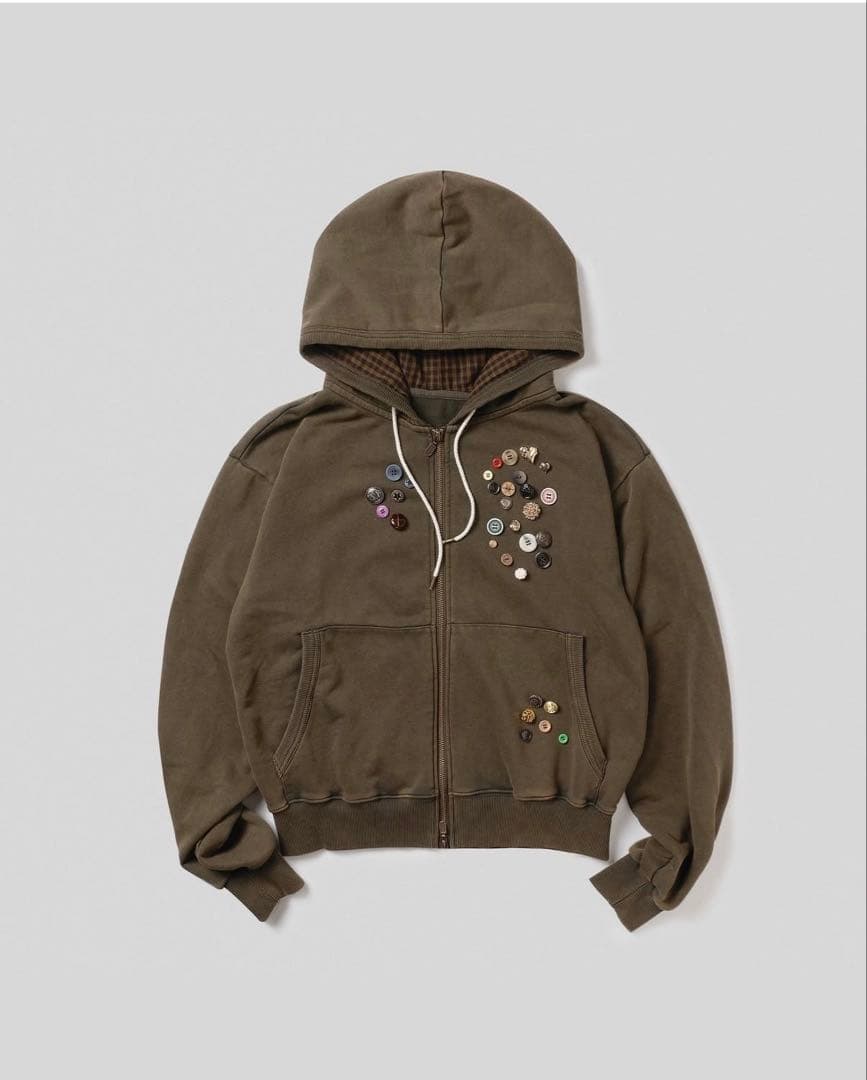 HIROKI TSUZUKI FULL ZIP HOODIE KAHKI - メルカリ