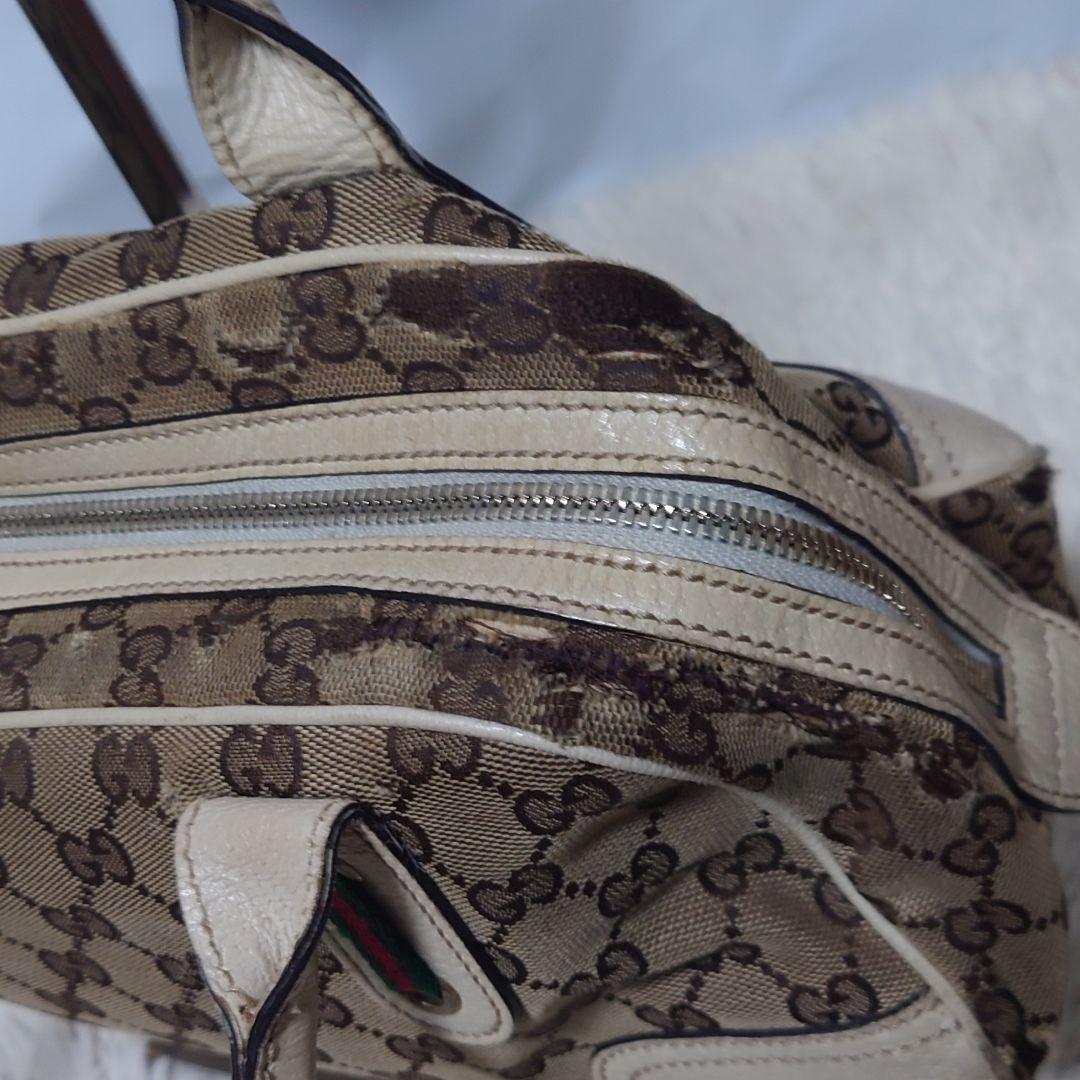 希少】GUCCI ミニボストンバッグ GG柄 シェリーラインリボン プリンシー