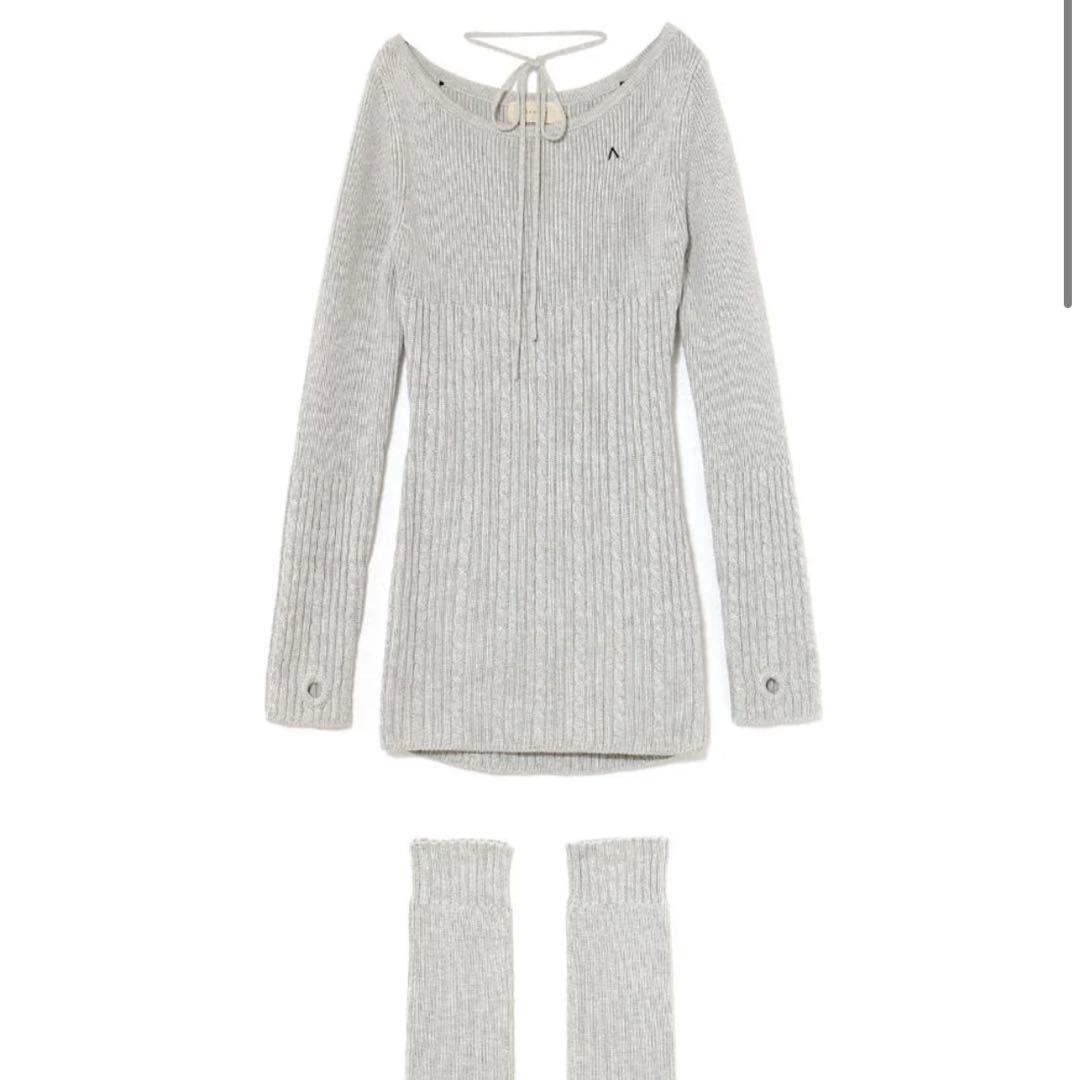 ワンピース andmary Dercey leg warmer dress ANDMARY】Dercey leg warmer dress