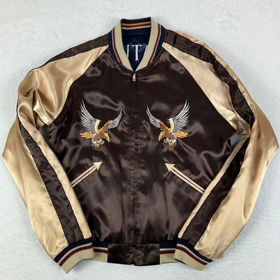 入手困難 TAILOR東洋 リバーシブル スカジャン 刺繍 エイリアン 鷹