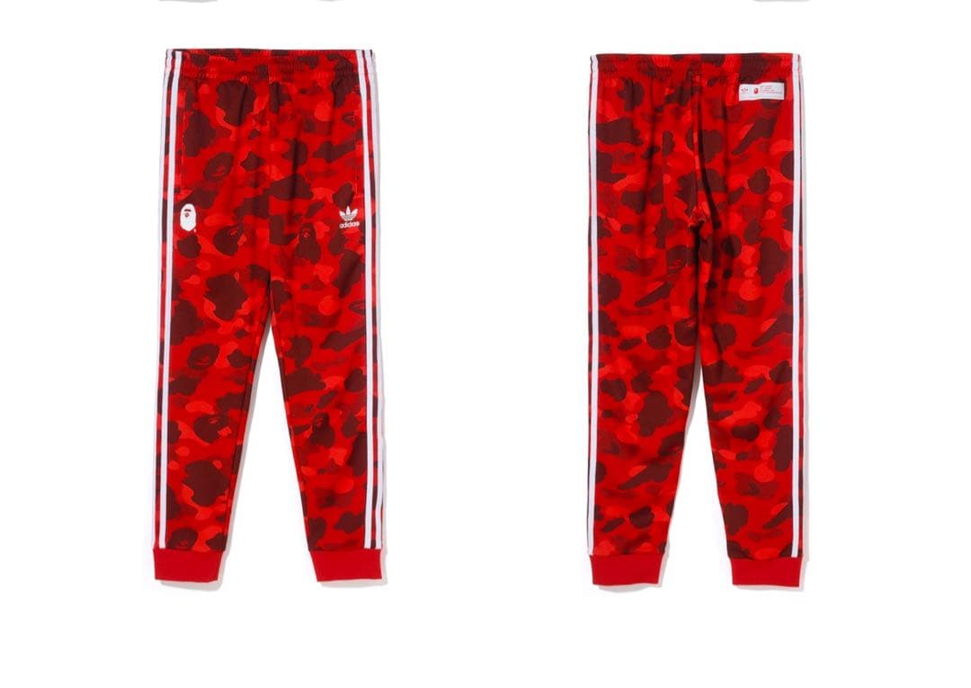 adidas a bathing ape bape コラボジャージ 激レア カモ - メルカリ