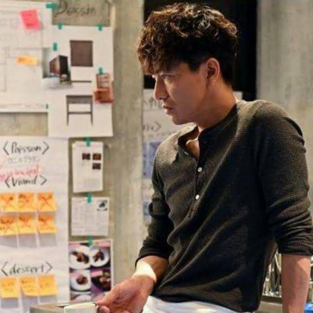 美品 キムタク 着 RRL エイジング 加工 ヘンリーネック サーマル XL