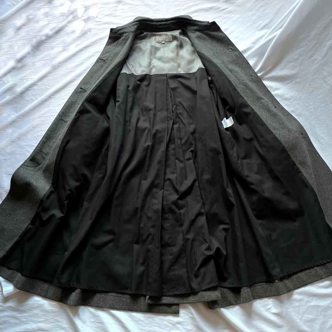 マーガレットハウエル ウール ステンカラーコート ロングコート 2way