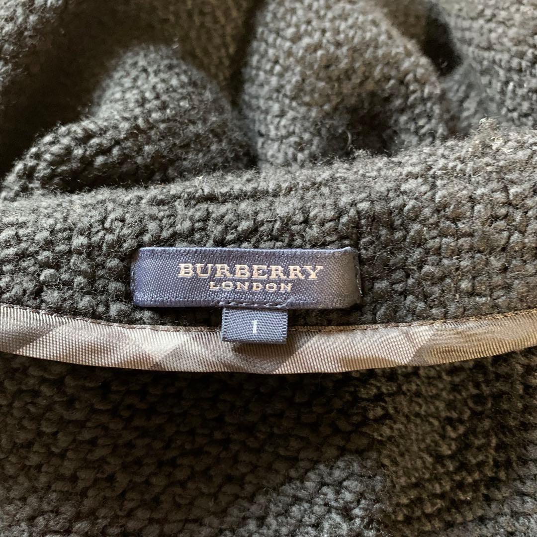 《古着》　Burberry London バーバリーロンドン　ニットコート　黒色