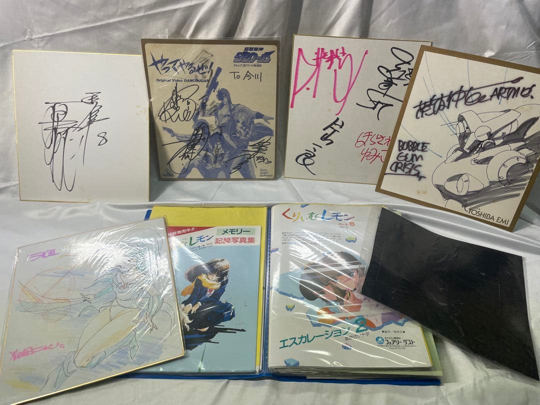 M*S様 くりぃむレモン チラシ大量 & 声優 製作陣 直筆サイン色紙 THE IDOLM@STER」ミリオンスターズ 出演声優陣直筆サイン色紙セット