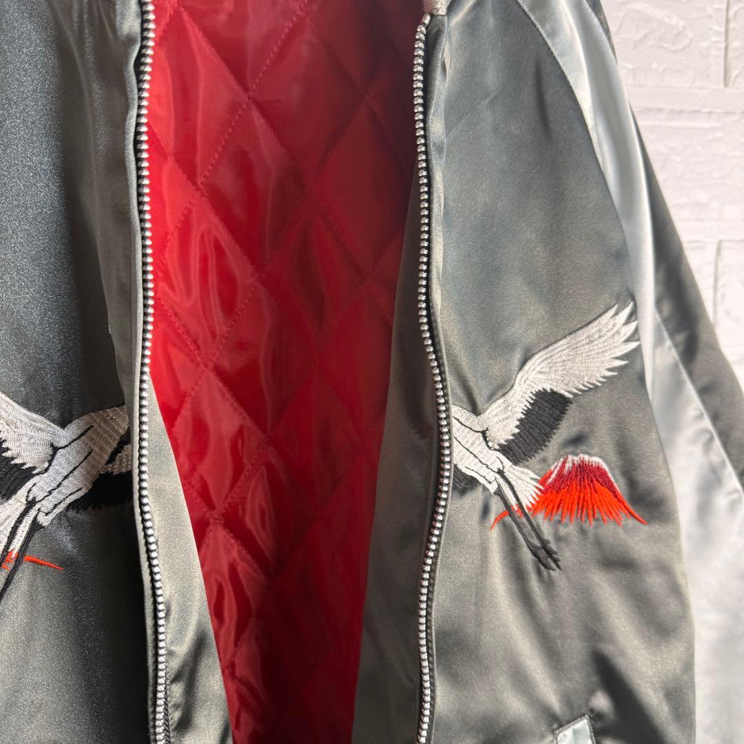 美品】 星姫 Hoshihime 鶴 刺繍 スカジャン 和柄 東京 - メルカリ