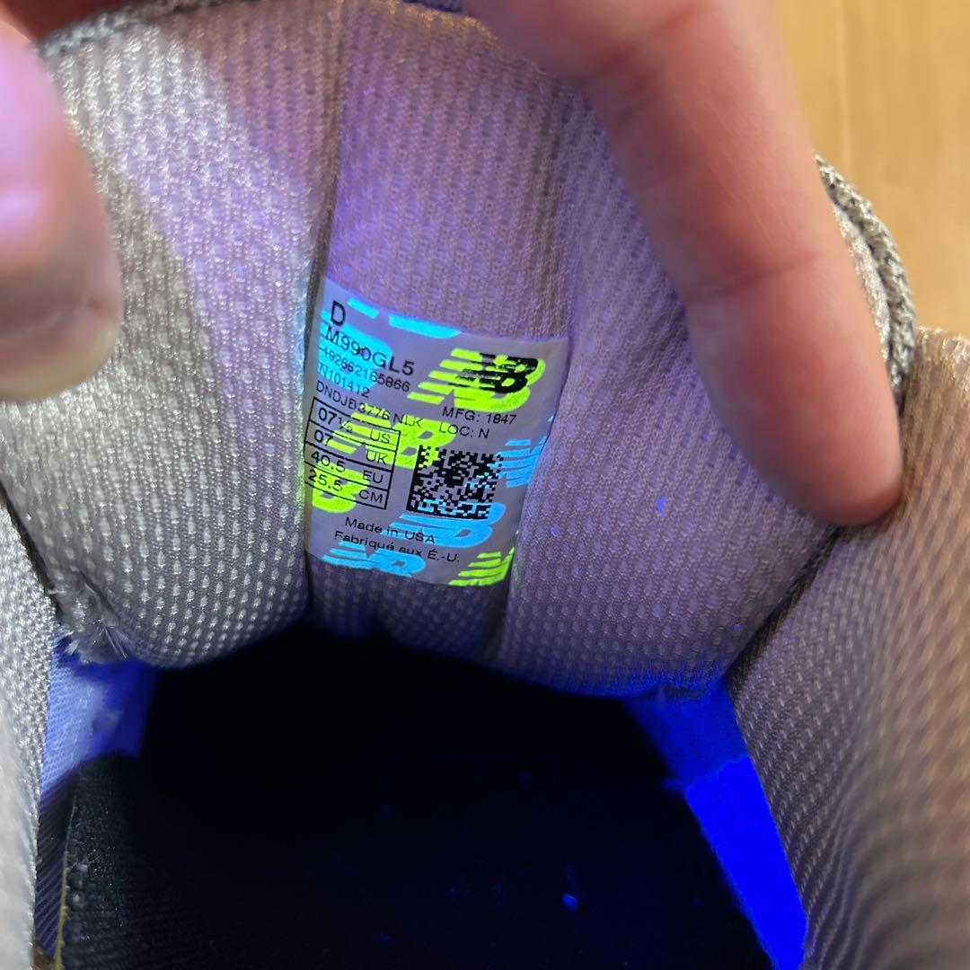 【いわん】New Balance M990 GL5 v5 25.5cm