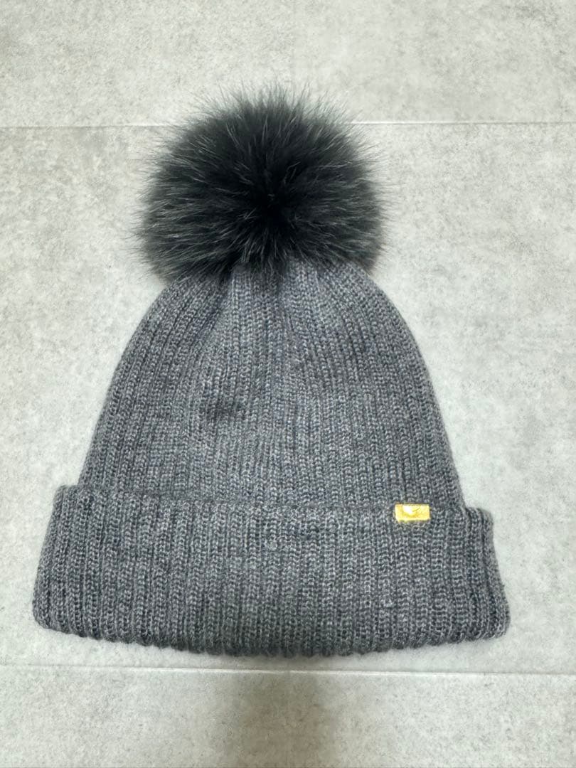 ca4la カシラ FOXファー ニット帽 ビーニー - メルカリ