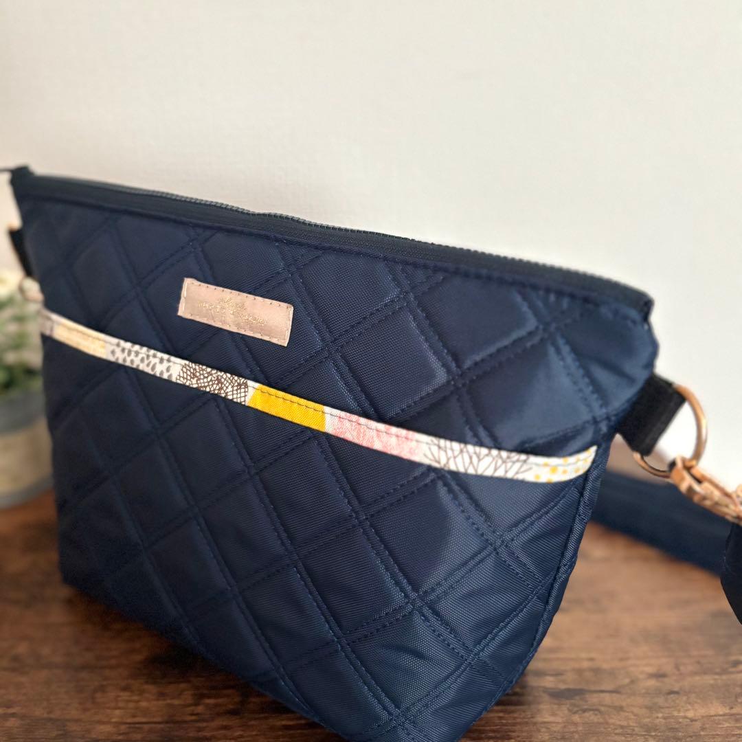 ゆうママ様専用】30cmファスナーショルダーバッグ ナイロンオックスキルト