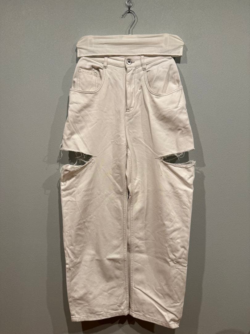 メゾンマルジェラ スラッシュデニム 38 スラッシュディテールデニムパンツ｜MAISON MARGIELA（メゾン