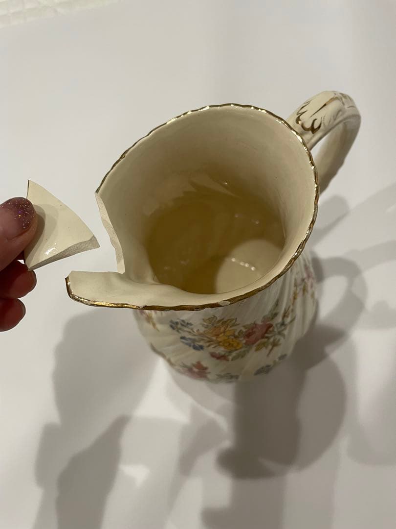 サルグミンヌ ルイ15世 ピッチャー U&C時代 割れあり 金継ぎ用 - メルカリ