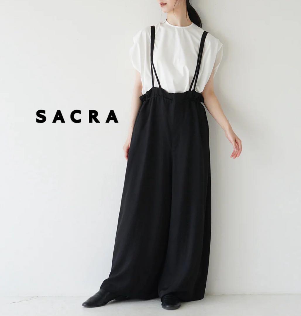 ＜SACRA＞アセテートツイル オールインワン　ブラック　サロペット 楽天市場】【SALE 20%OFF】【正規販売店】SACRA サクラ アセテート