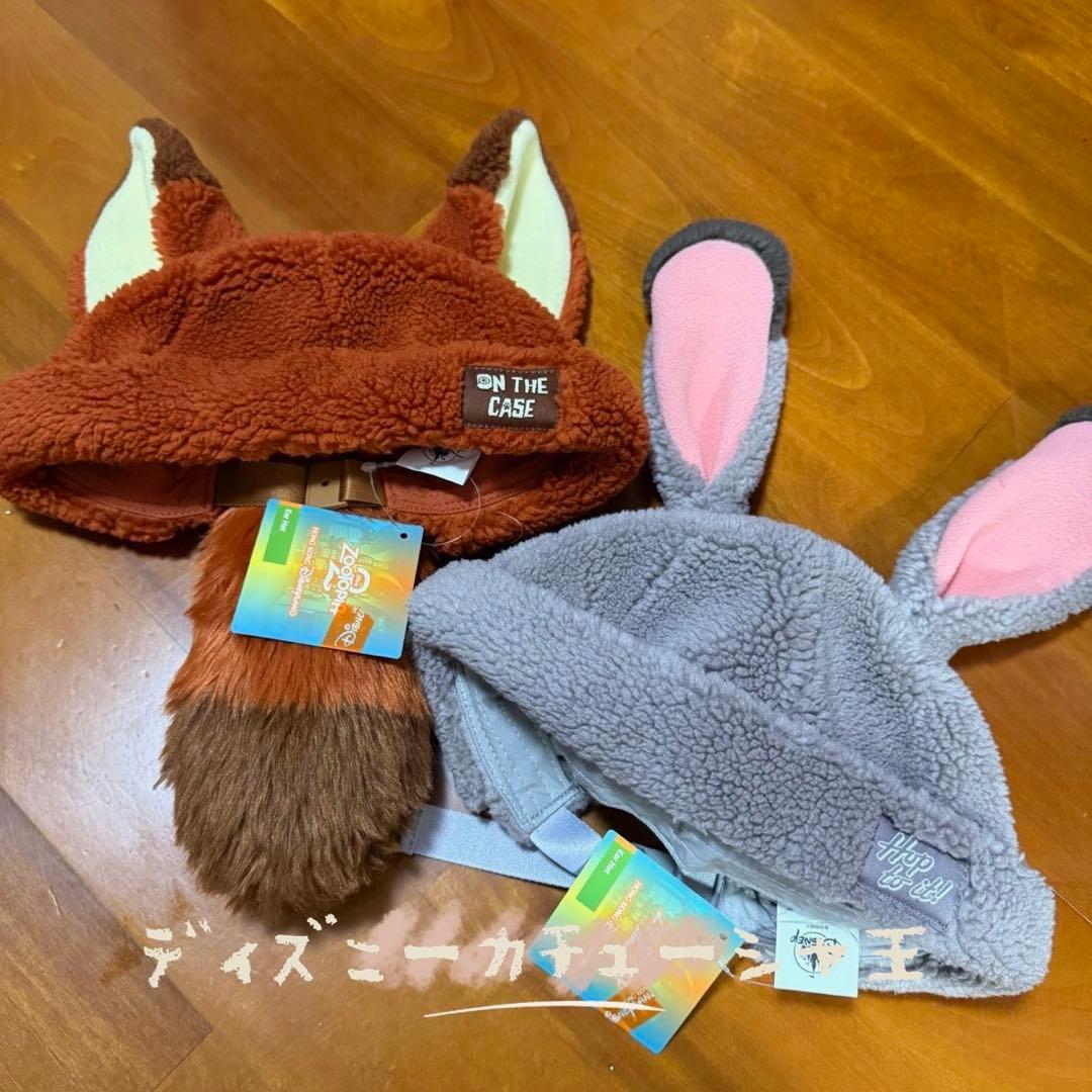 新❣️香港ディズニー ズートピア ニック ジュディ ファンキャップ