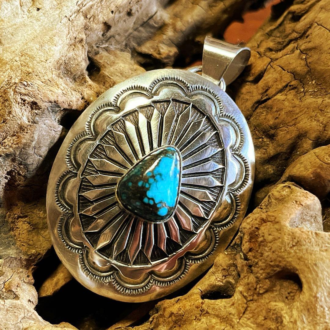 インディアンジュエリー navajo ターコイズ ペンダント トップ
