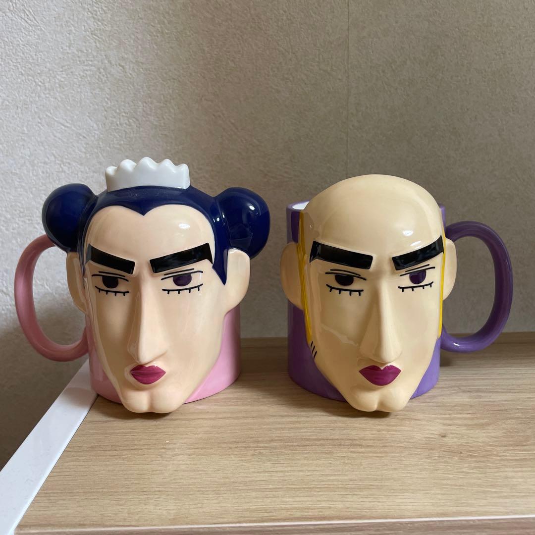 マカオとジョマ ペア マグカップ クレヨンしんちゃん - メルカリ