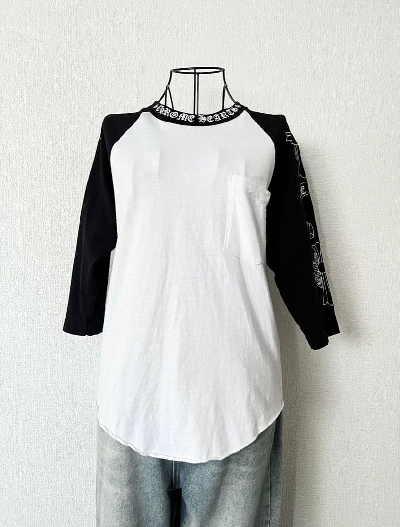 オールドクロムハーツ七分袖ラグランTシャツ chromeheartsヴィンテージ