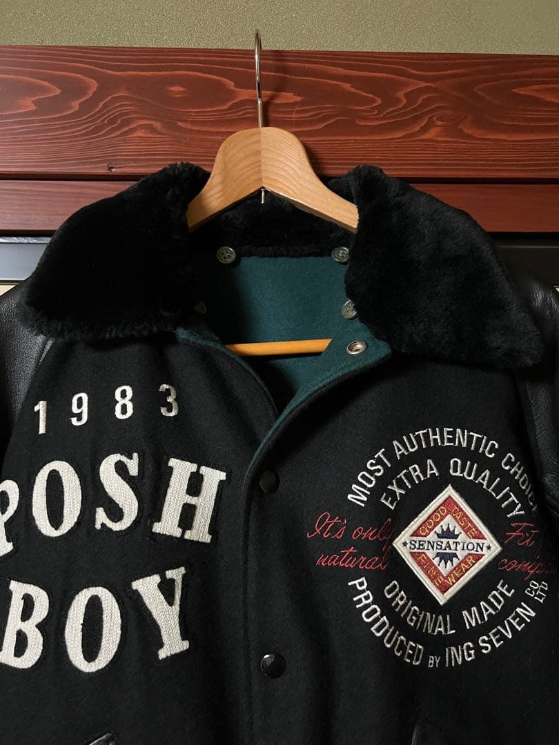 posh boy ポッシュボーイ フルデコ 完品 本革 リバーシブル 美品