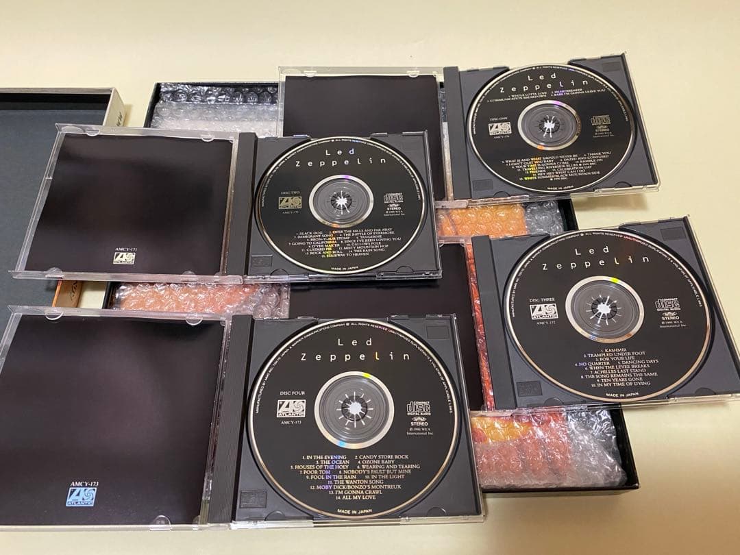 1990年未開封→内容確認開封】レッド・ツェッペリン CD BOX - メルカリ
