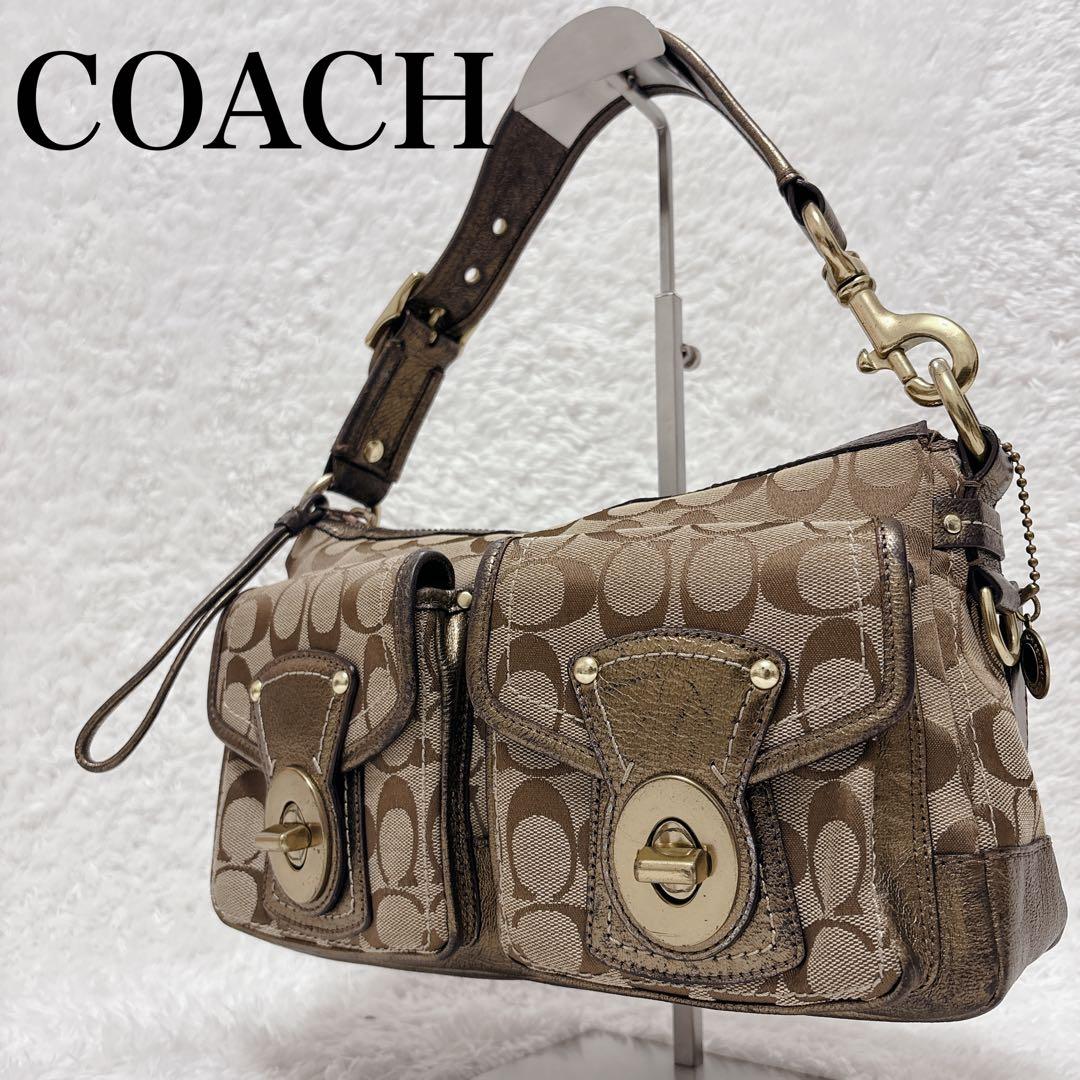COACH Turn Lock Legacy Shoulder Bag Y2K - メルカリ
