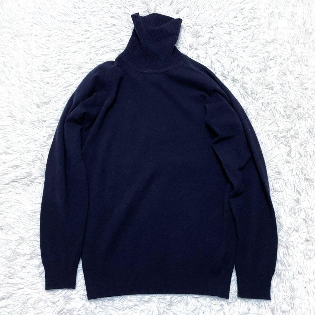 Alan Paine アランペイン 12G ジーロンウール タートルネックニット