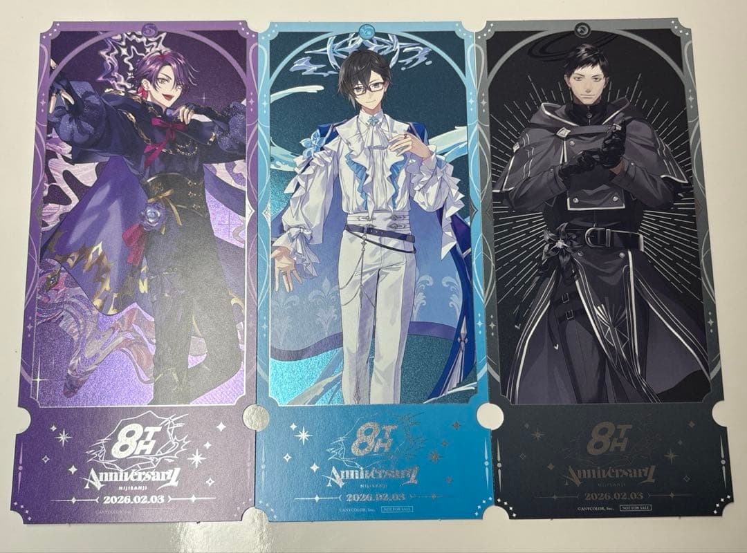 にじさんじ 8th Anniversary 池袋 特典チケット風カードまとめ売り