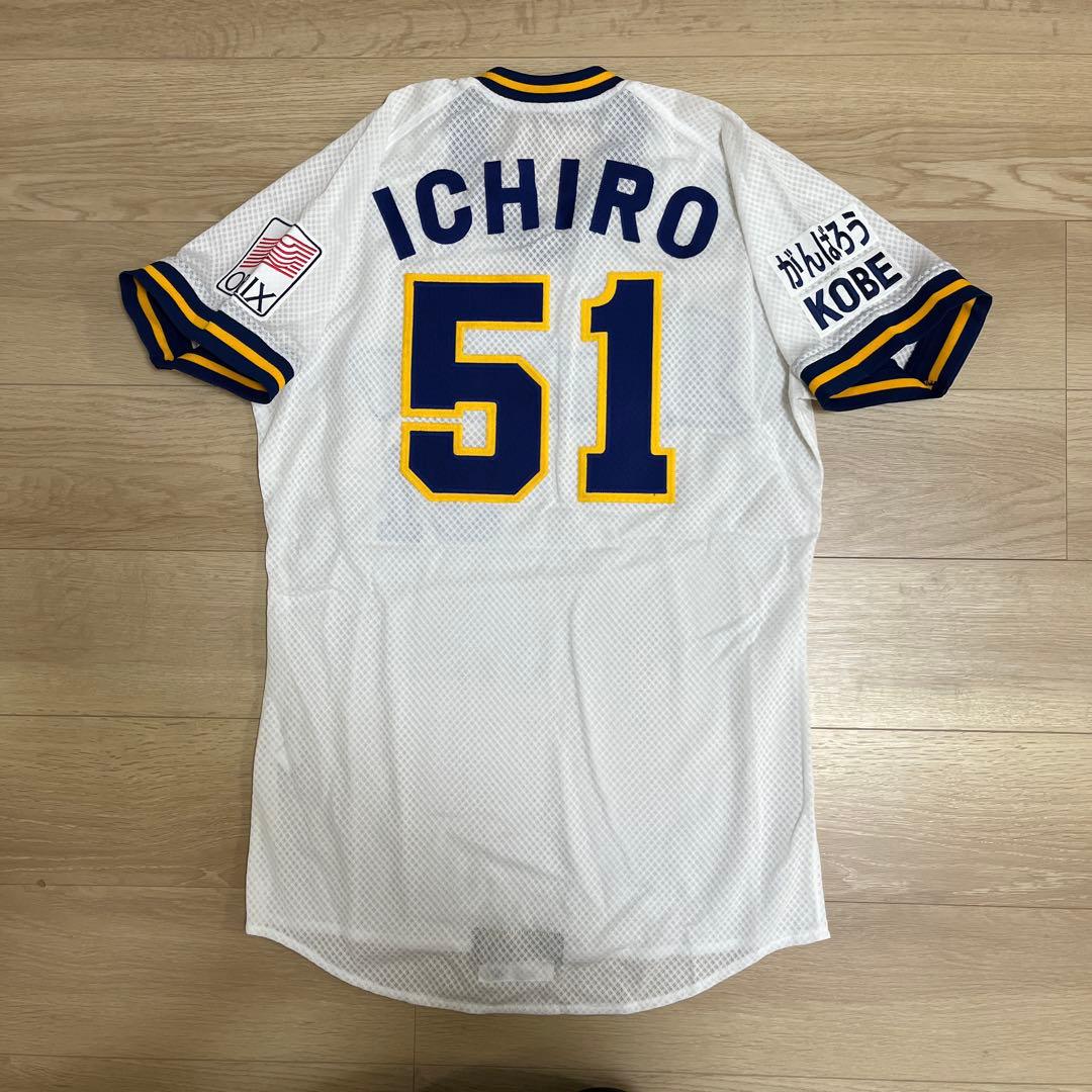 オリックスブルーウェーブイチロー 支給品ホームユニフォーム 本物