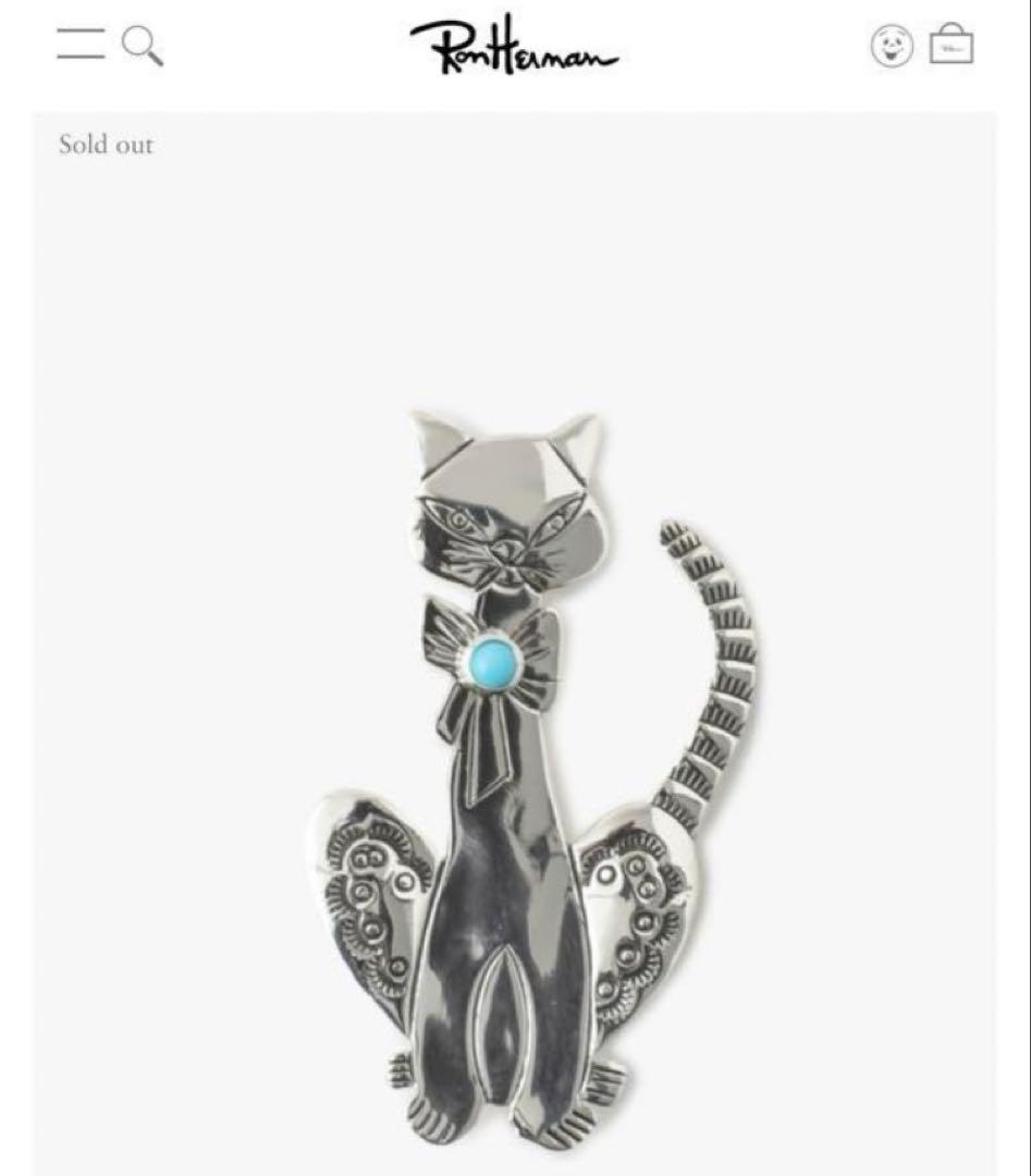 ロンハーマン HARPO ハルポ シルバーキャットターコイズブローチ