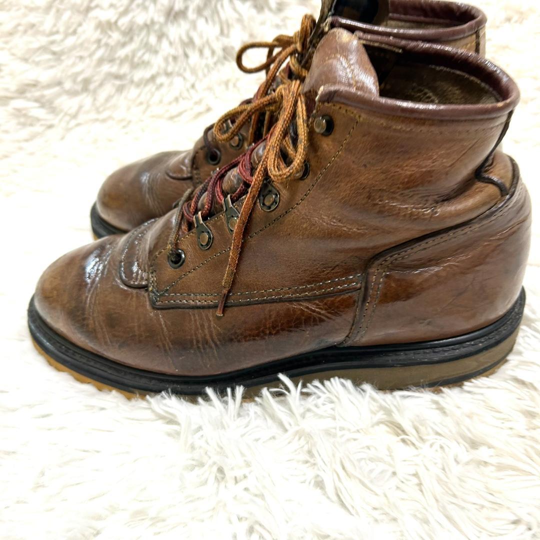レア　レッドウィング モックトゥ ワーク ブラウン 8.5D 26.5cm