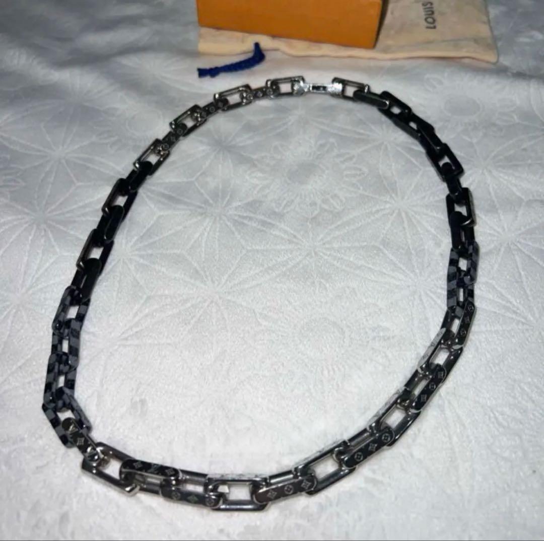 販売証明有　Louis Vuitton メタルチェーンネックレス 中古・古着通販】LOUIS VUITTON (ルイ ヴィトン) Lvモノグラム
