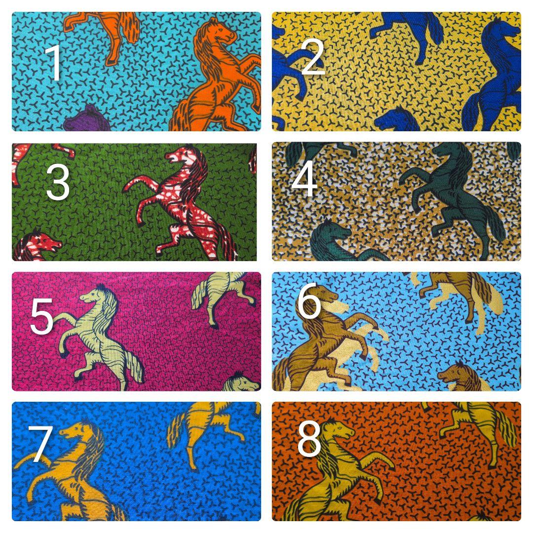 アフリカンがま口オーダーページ アフリカ布馬柄