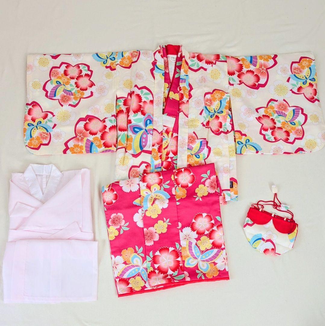 女の子着物アンサンブルセット 120　7-8歳 Club H.L. 女の子着物アンサンブルセット 120 7-8歳 Club H.L.