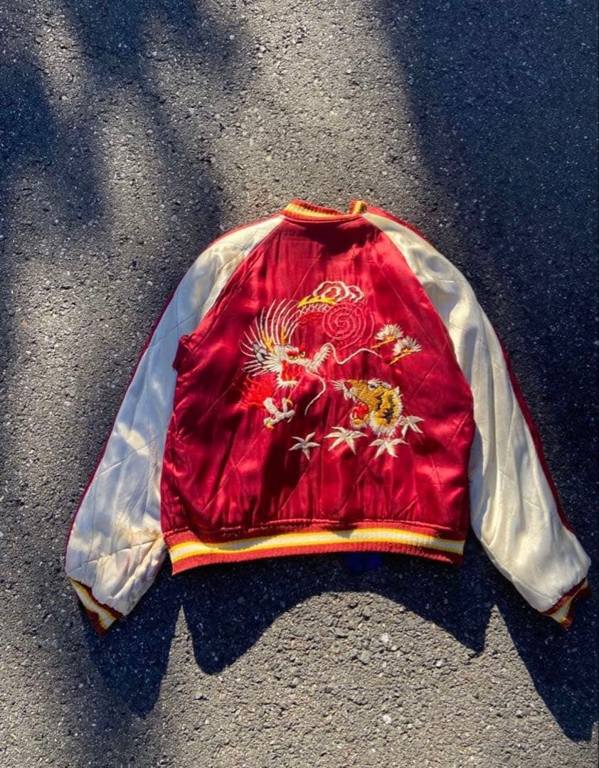 スペシャル】50's スカジャン スーベニアジャケット 鷹 虎