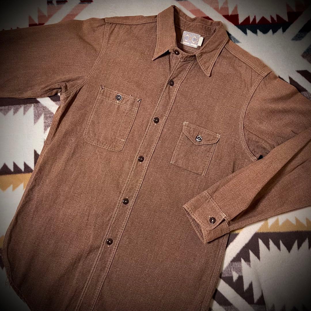 良品】JOE McCOY 8HOUR UNION シャンブレー ブラウン - メルカリ