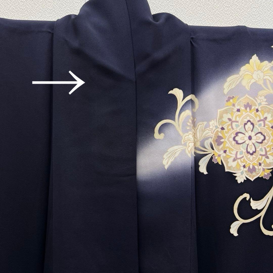 ボ*す様 裄68 正絹 袷 訪問着 アラベスク 難あり